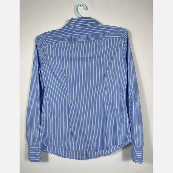 Banana Republic Women Shirt Blue Size 2 - Picture 3 of 9
